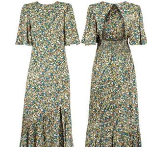 Urban Outfitters x AFRM Pico Floral Open Back Dress